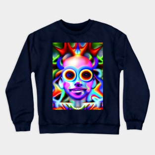 Peaking (2)- Trippy Psychedelic Art Crewneck Sweatshirt